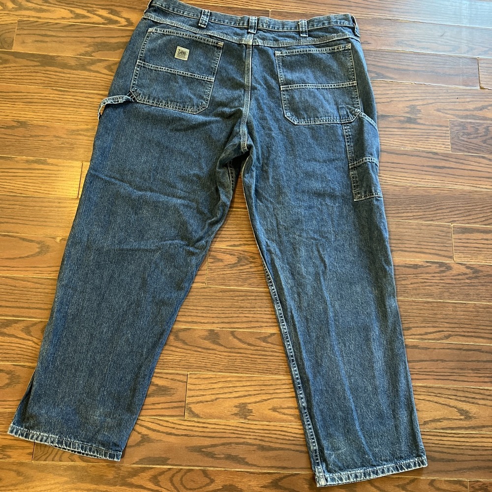 Vintage Y2K Lee Dungarees Carpenter Jeans Tag Size 44x32 (44x31) VF Jeanswear - Picture 3 of 16